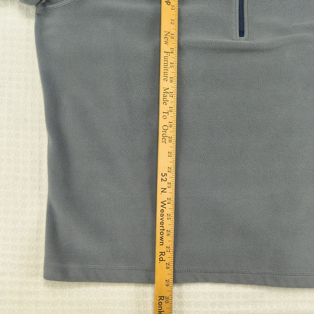 Starter Men 2XL Gray Navy Blue Colorblock 1/4 Zip Fleece Pullover Jacket RN52469 - Picture 9 of 10